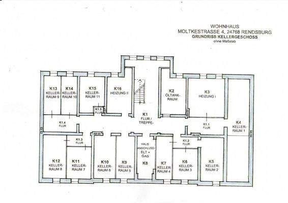 Grundriss Keller