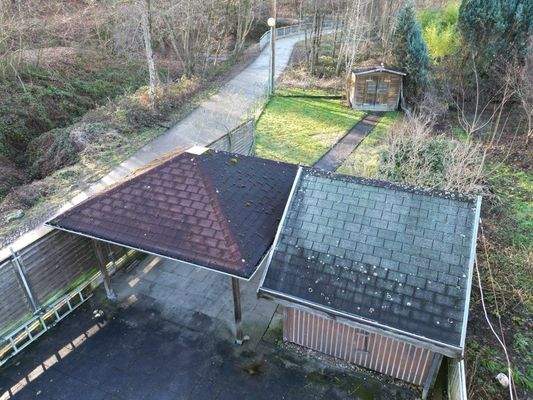 Gartenhaus mit Laube