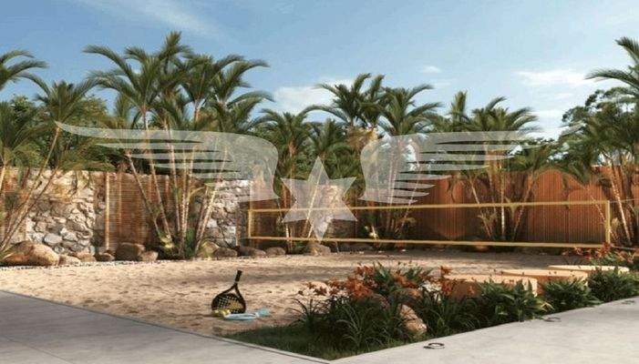 Visualisierter Volleyball-Platz