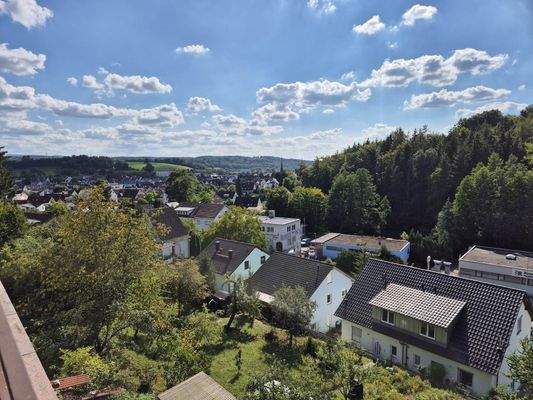 Blick vom Wohnzimmer 