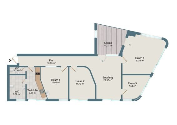 Grundriss Büro/Praxis