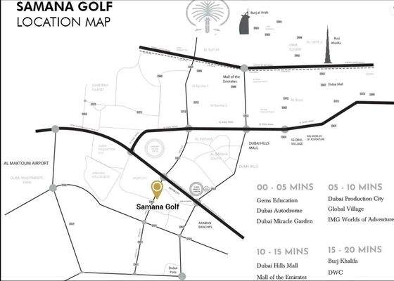 Samana golf location map