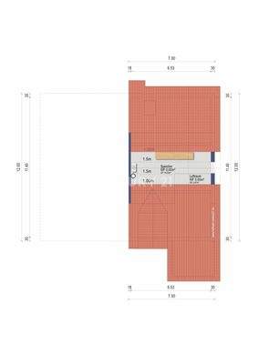 2D Grundriss Dachspitz