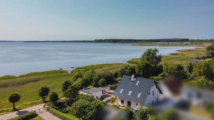 Der Blick auf die Bootsanlegestelle