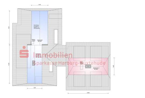 Geschossgrundriss Spitzboden