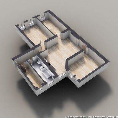 Aufteilung der Räumlichkeiten