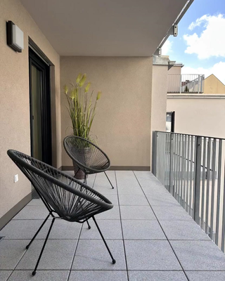 Balkon in den Innenhof