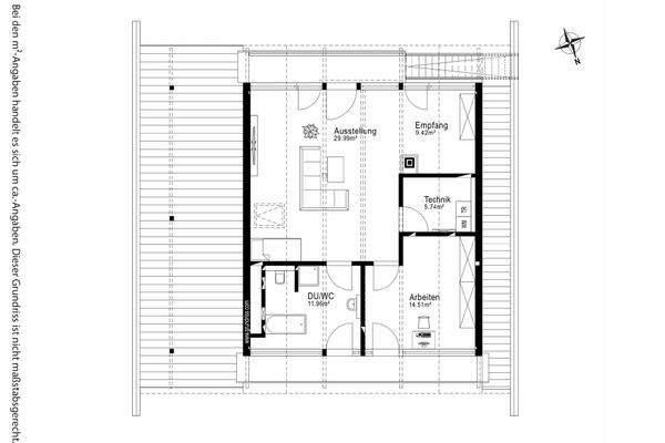 Grundriss Vorderhaus Dachgeschoss