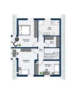 GRUNDRISS OBERGESCHOSS