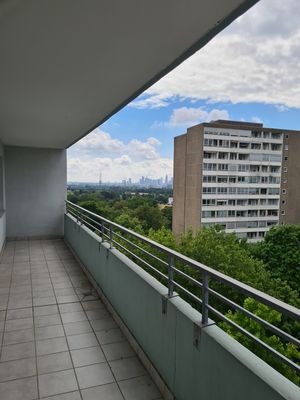 Ausblick Balkon Wohnzimmer