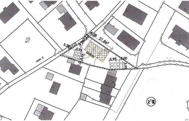 Flurkarte Bebauungsvorschlag Dreispänner