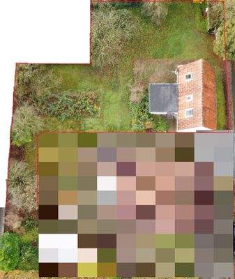 Vogelperspektive, Linien frei gezeichnet.