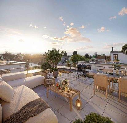 Dachterrasse-Entwurf