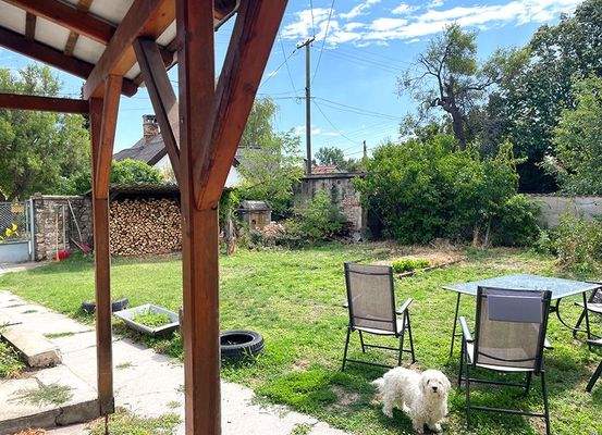 Blick über das Grundstück