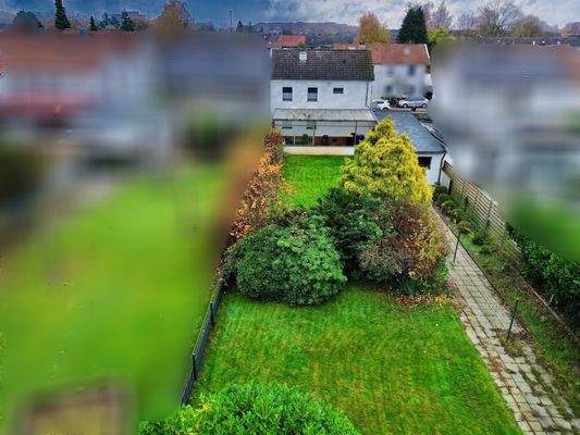 Luftaufnahme Rückansicht - Garten