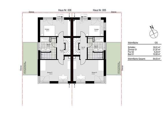 Grundrissbeispiel Obergeschoss