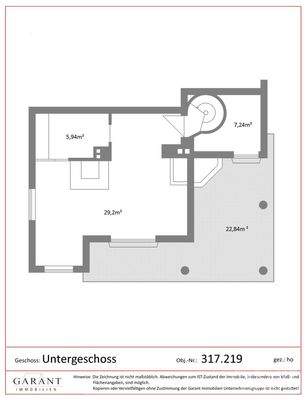 Grundriss Untergeschoss