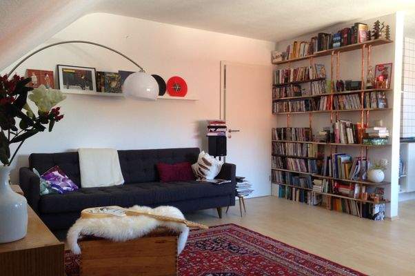 Wohnzimmer im Dachgeschoss