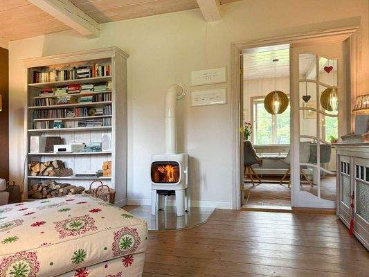 Wohnbereich mit Kaminofen