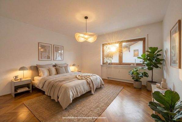 unverbindliche Visualisierung Schlafzimmer