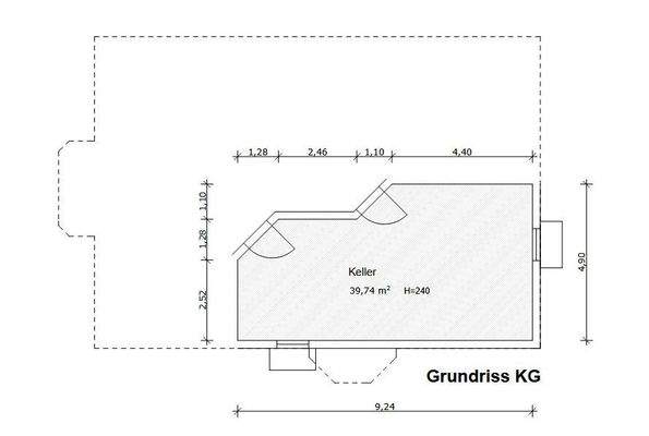 Grundriss Keller Jakobstr. 85 c