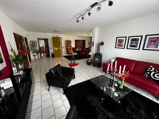 Wohnzimmerbereich im Erdgeschoss 