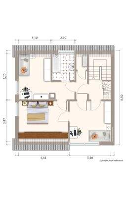 Grundriss DG Immogr. 