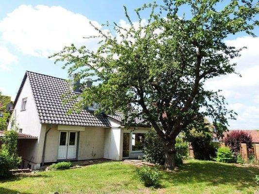 Rückseite mit Garten