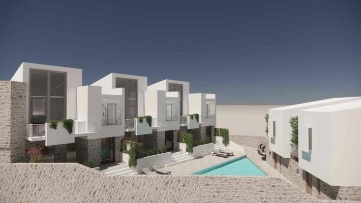 Kreta, Kalyves: Neubau-Projekt! Luxusvilla mit Meerblick und Gemeinschaftspool in kleinem Komplex zu verkaufen