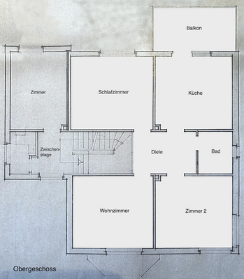 Grundriss Obergeschosswohnung