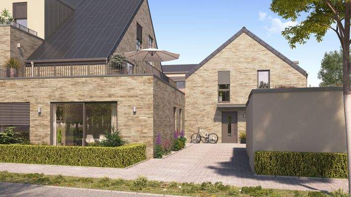 Herrliche Dachterrasse mit 34 m² Fläche und Zugang über Hebe-Schiebetür