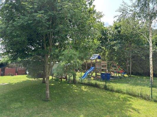 Blick in den Mietergarten