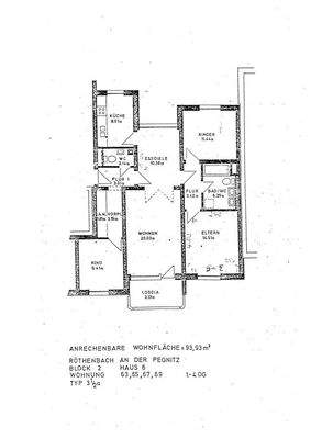 Grundriss 4-Zimmer-ETW Nr. 67