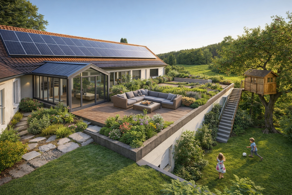 Dachterasse Vision mit Dachausbau