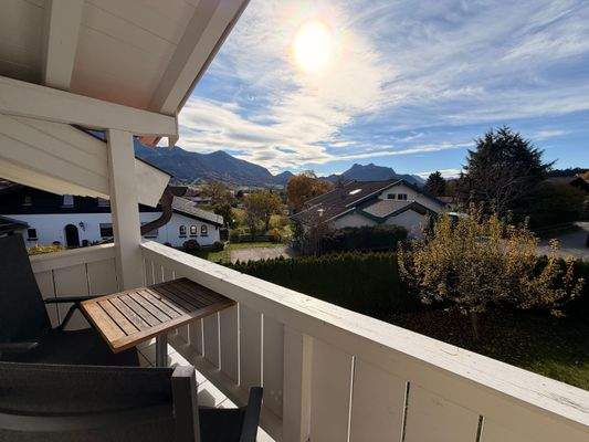 Blick vom Wohnzimmerbalkon