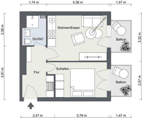 Günterstalstr. 45, Wohnung 2a 