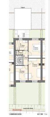 Mittleres Reihenhaus ,OG,3 Schlafzimmer