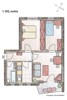 Grundriss, 1. OG, rechts