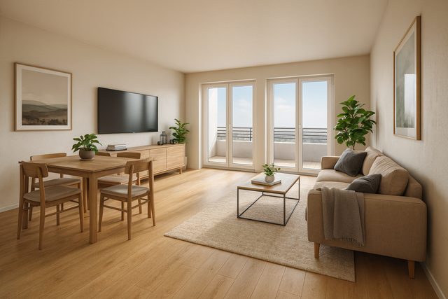 Ahlener Marienplatz, eine 3-Zimmer Neubauwohnung mit 89m² Wohnfläche im EH 40 KNG-Haus. - Foto 1