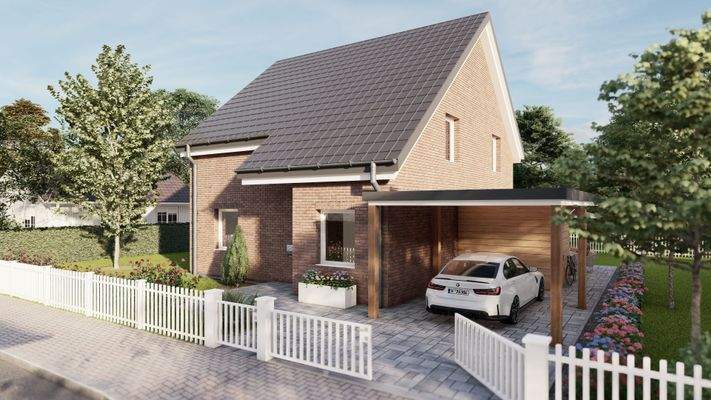 Unverbindliche Visualisierung. Nebengebäude nicht oder nur schematisch dargestellt.