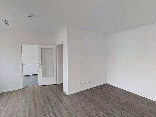 Ansicht III: Wohn- und Essbereich