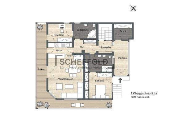 Grundriss 1.OG links