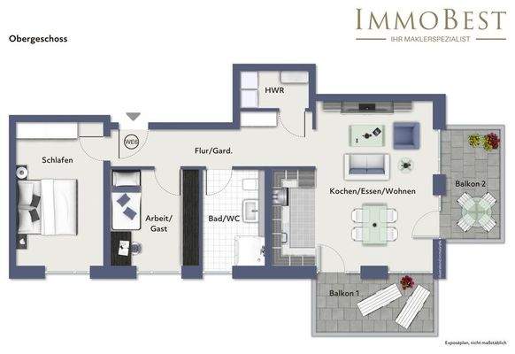 Grundriss Obergeschoss