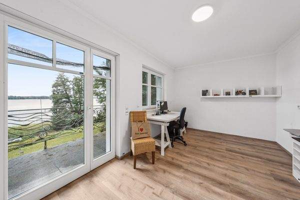 Eines der drei Zimmer im Obergeschoss