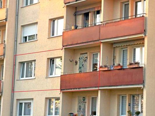 Blick auf die Wohnung