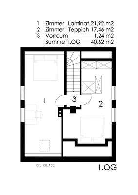 Grundrissplan/ Obergeschoss