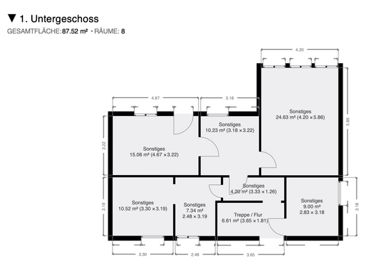 Grundriss Untergeschoss
