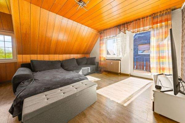 Wohnzimmer Dachgeschosswohnung