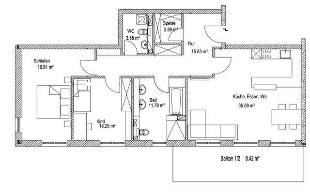 Großzügige 3 -Zimmer Wohnung zu vermieten - Photo 1