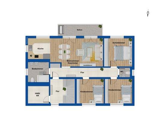 Grundriss Obergeschoss